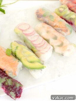 Fresh Summer Rolls with Peanut Dipping Sauce