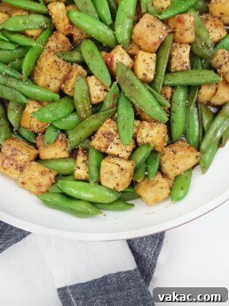 Crispy Black Pepper and Maple Tofu and Snap Pea Stir-Fry Recipe