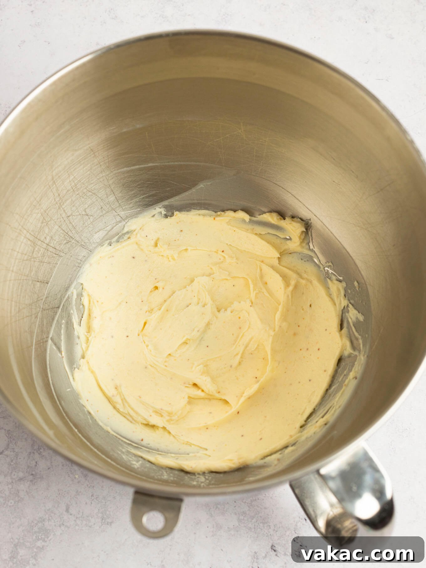 Caramelized Buttercream Dream 6 Softened regular butter and cooled brown butter combined in the bowl of a stand mixer.