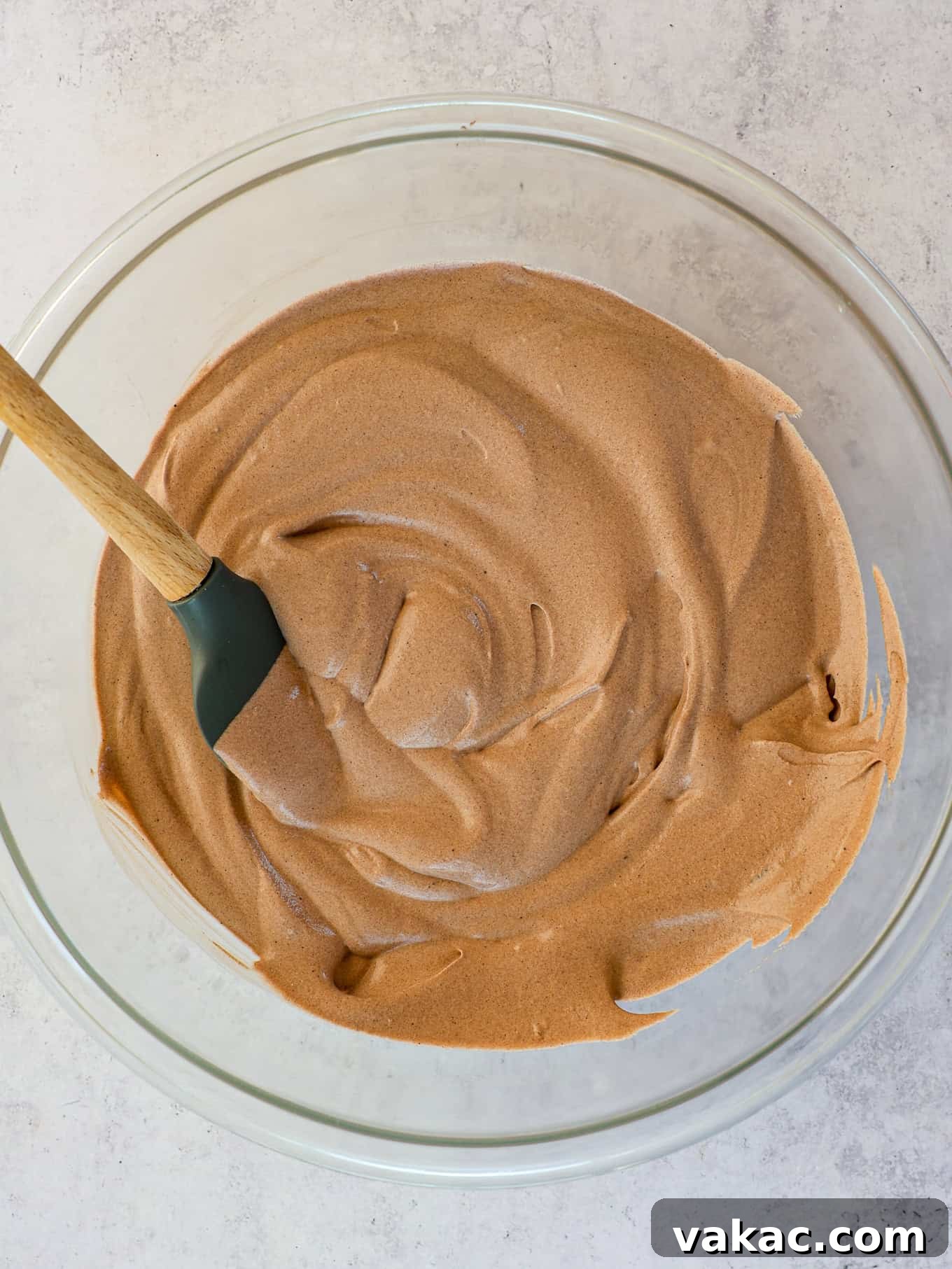 Decadent Chocolate Bliss 7 A bowl of no-churn chocolate ice cream mixture, perfectly combined and ready to be frozen.