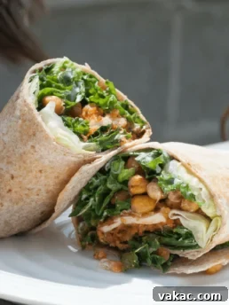 Buffalo Tofu Caesar Wrap Recipe