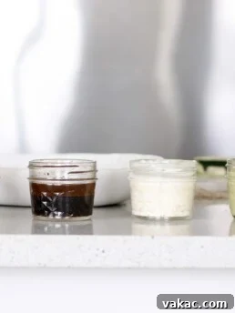 Asian Sensation Dressing in a small, elegant serving bowl.