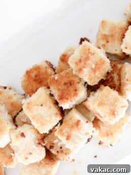 Crispy Pan Fried Coconut Tofu Nuggets