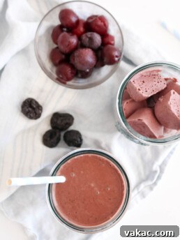 Dark Chocolate Cherry Smoothie