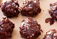 Chocolate Crunch Energy Balls Without Protein Powder